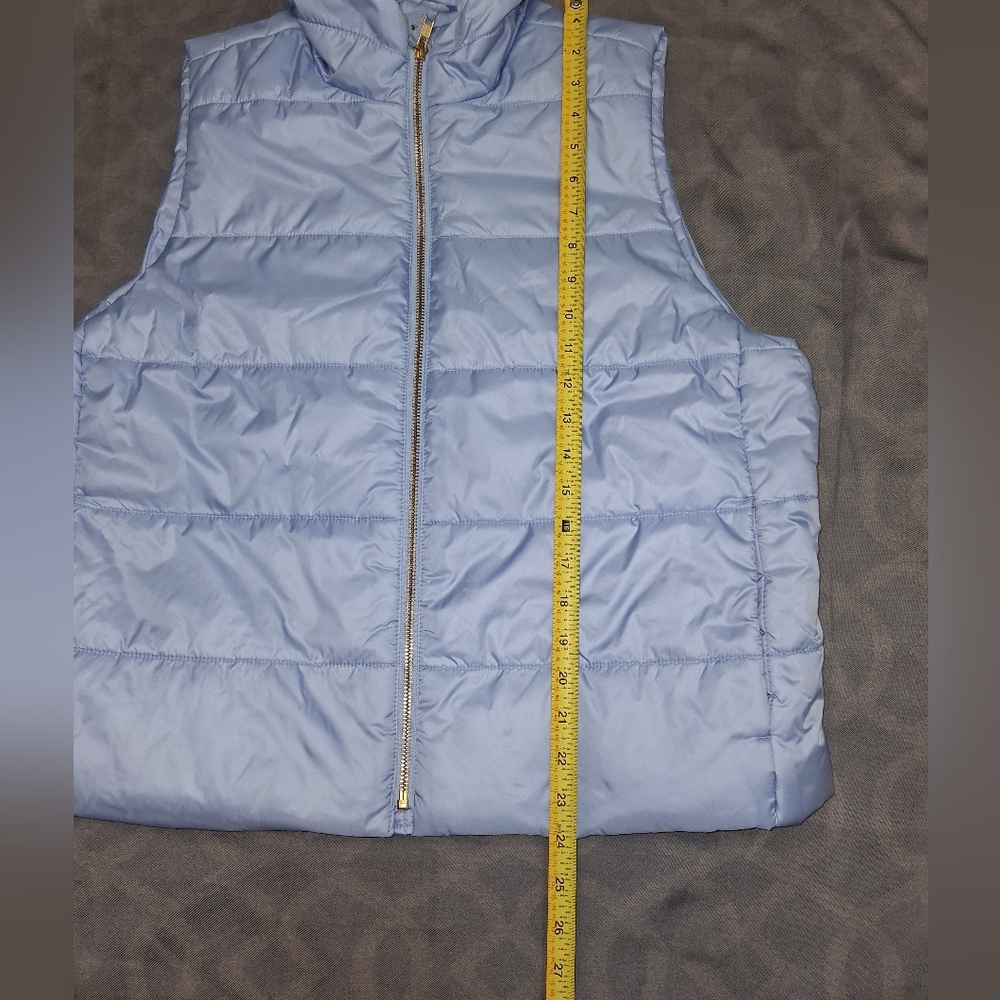 J. Crew Mountain Puffer Vest Sz XL Sky Blue Apparel - Picture 11 of 14